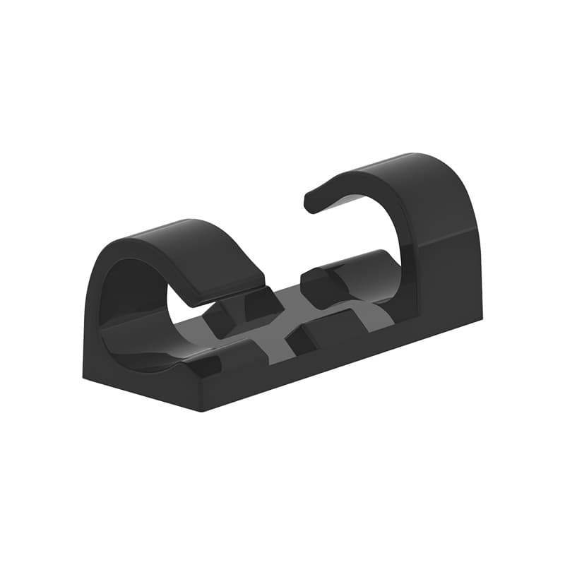 Clips de câbles adhésifs (lot de 20, plastique, noir)